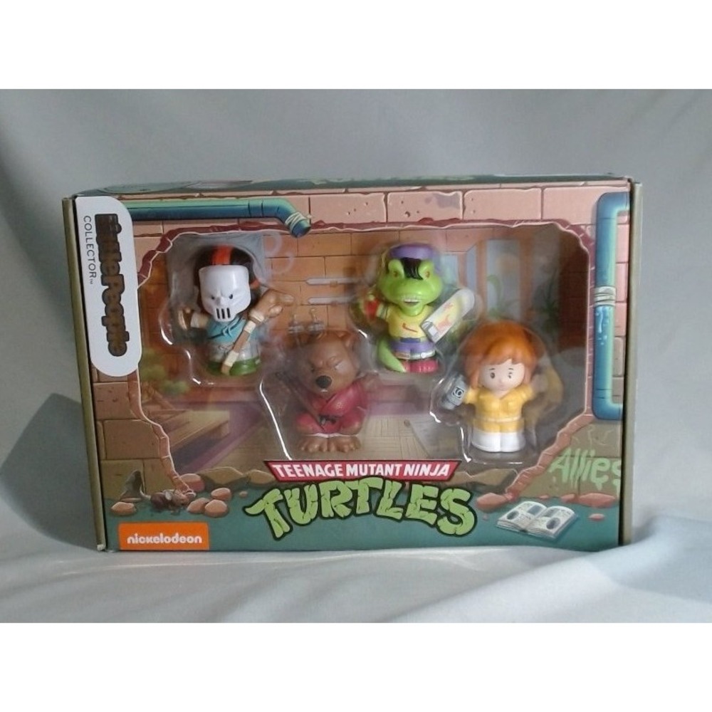 Fisher-Price Little People Collector Teenage Mutant Ninja Turtles Allies, BNIB